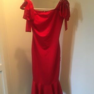 Red bodycon dress
